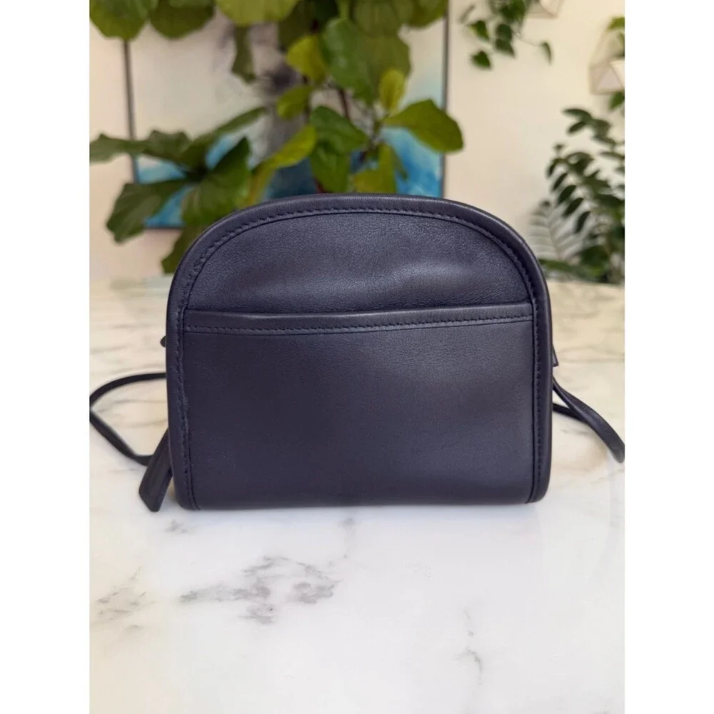 COACH Vintage Abbie Crossbody Bag 9017 Black Leather with Hang Tag 90's Y2K
